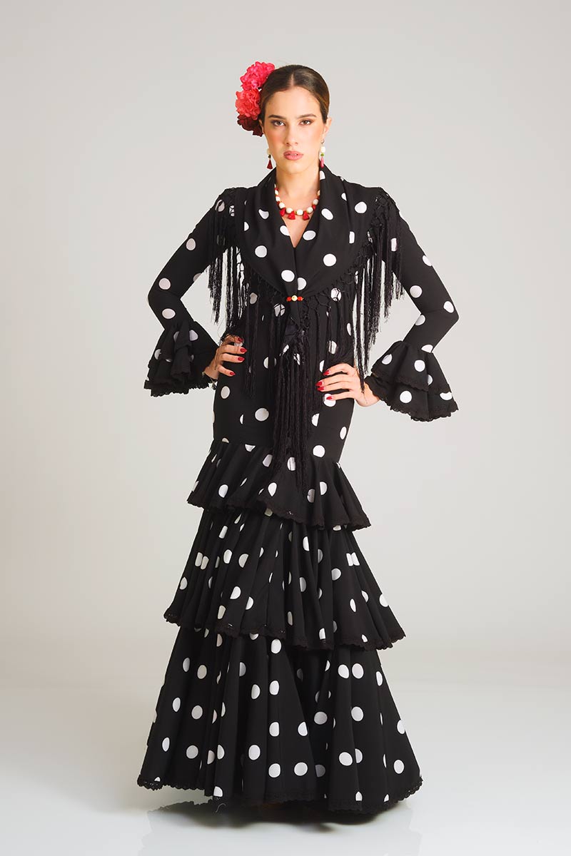 Vestido negro de flamenca